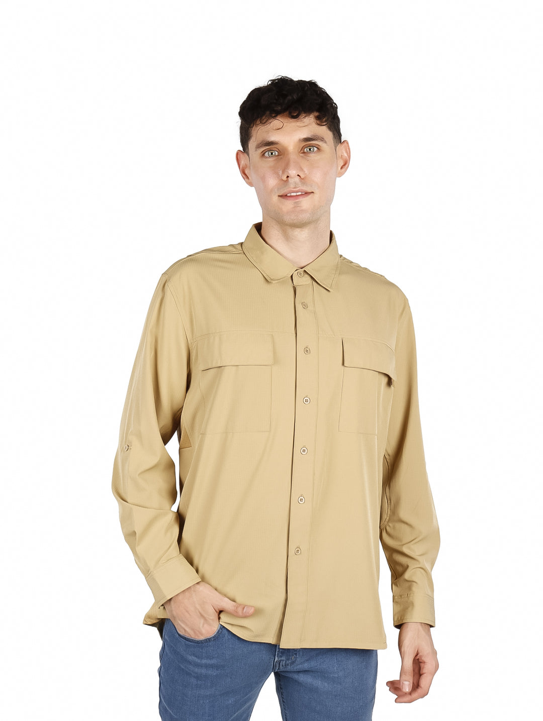 Camisa UNGA Outdoor Beige para Hombre