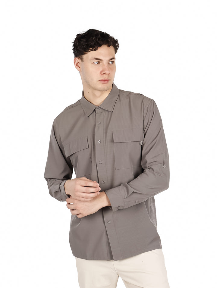 Camisa UNGA Outdoor Gris para Hombre