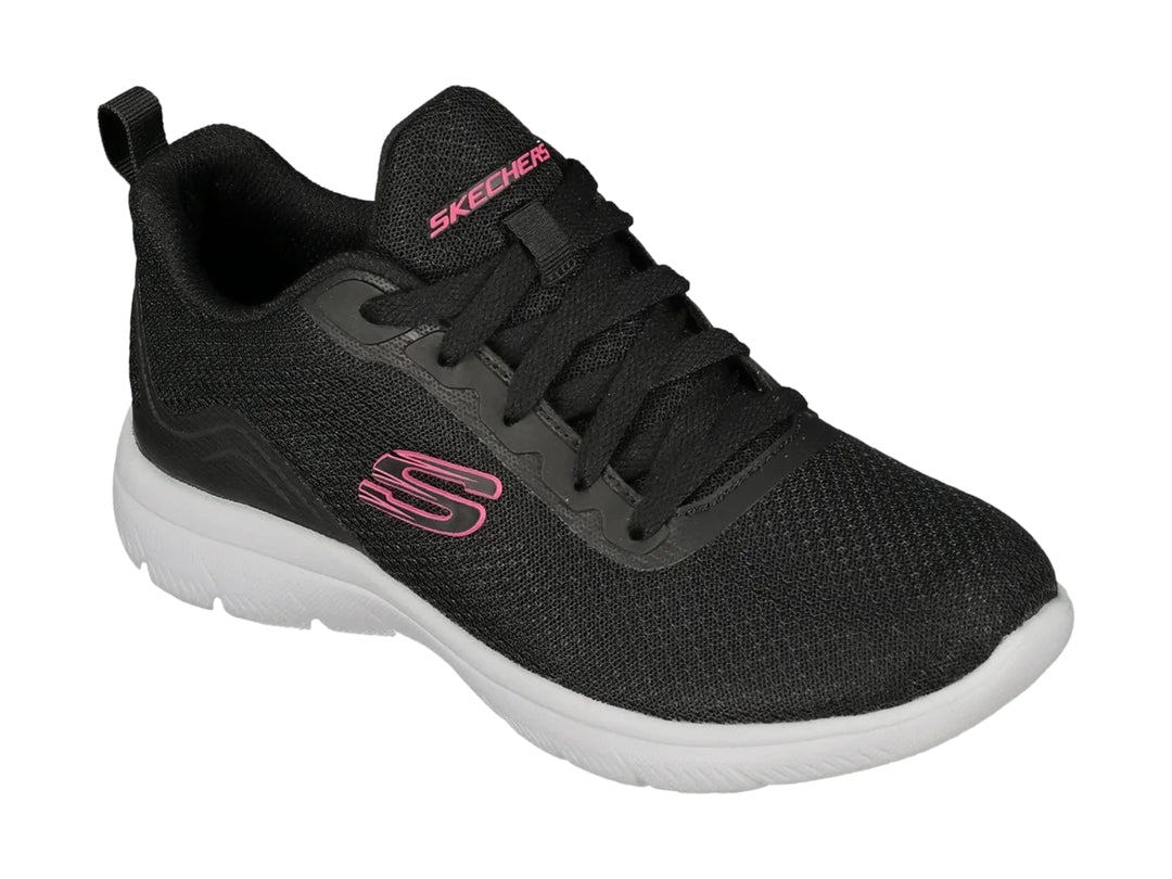 Tenis Skechers Summits Negro con Rosa para Mujer