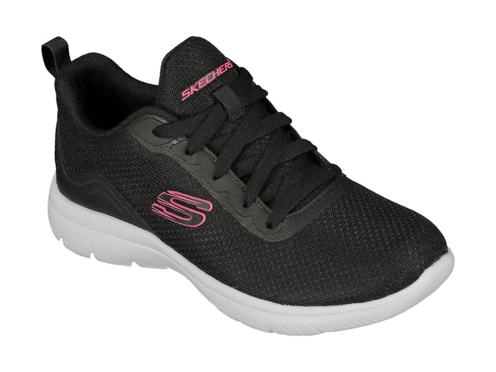 Tenis Skechers Summits Negro con Rosa para Mujer