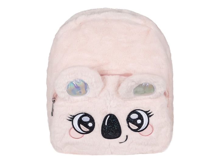 Mochila ROZE de Peluche Color Latte para Niña