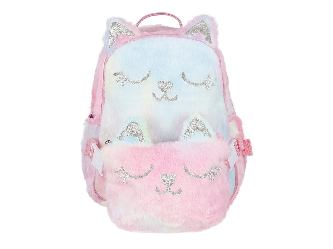 Mochila ROZE Gatito de Peluche Color Pink