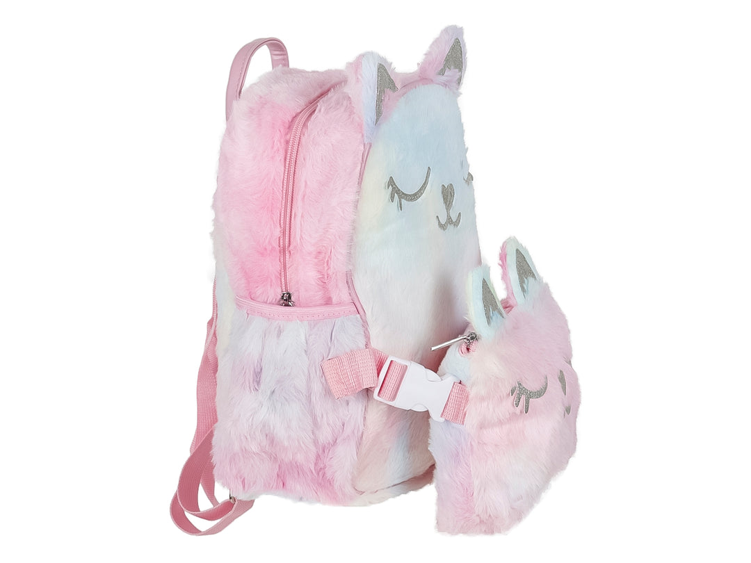 Mochila ROZE Gatito de Peluche Color Pink