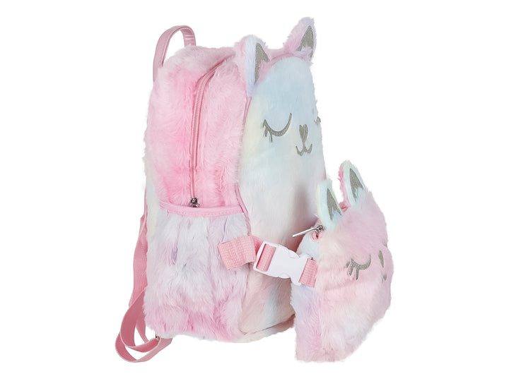 Mochila ROZE Gatito de Peluche Color Pink