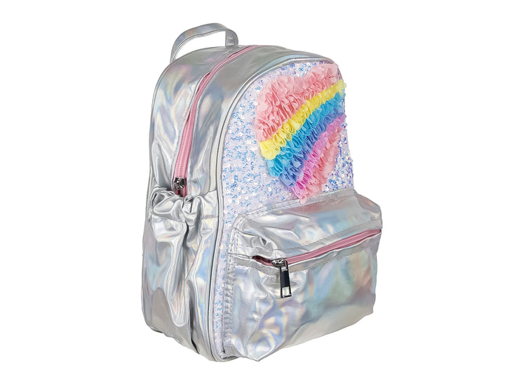 Mochila Roze Corazón Multicolor para Niña