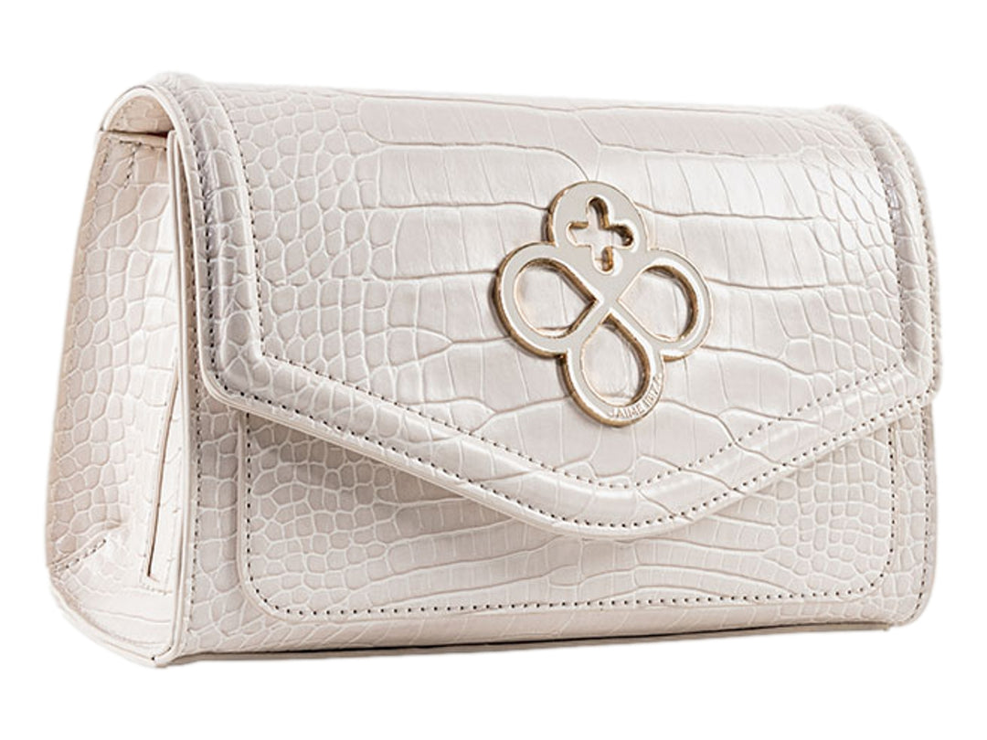 Bolso Jaime Ibiza Croco Blanco para Mujer