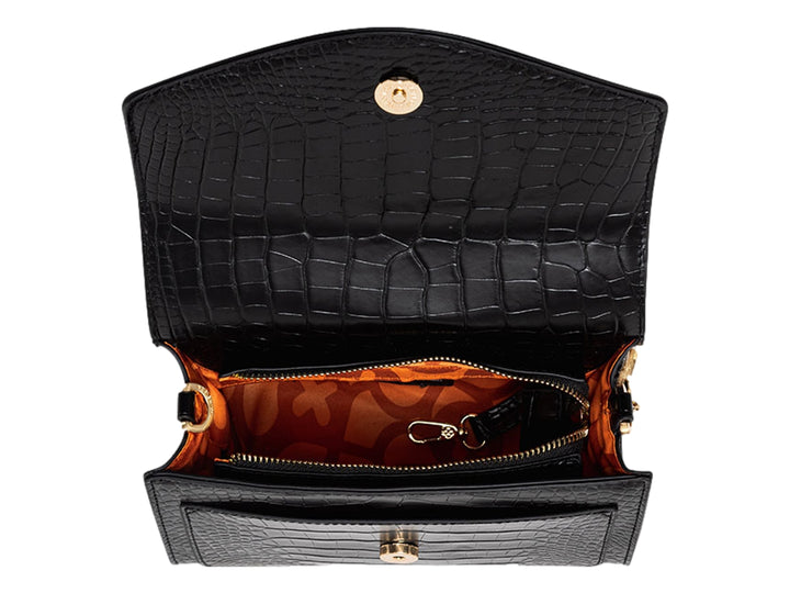 Bolso Jaime Ibiza Croco Negro para Mujer