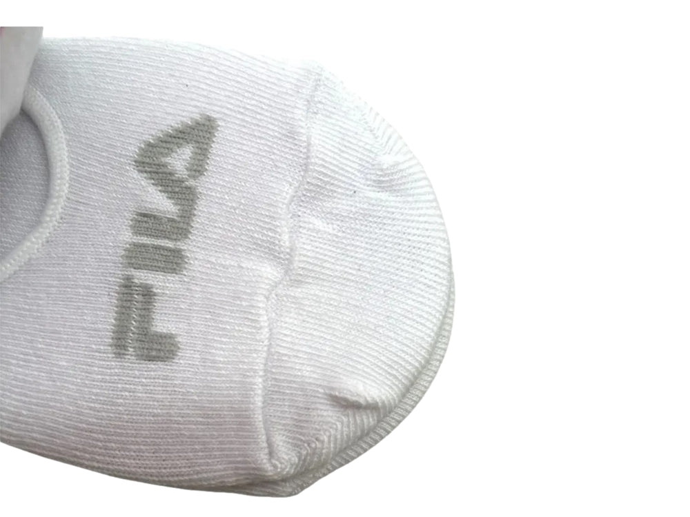 Pack de 3 pares de calcetines liner FILA en colores blanco y rosa.