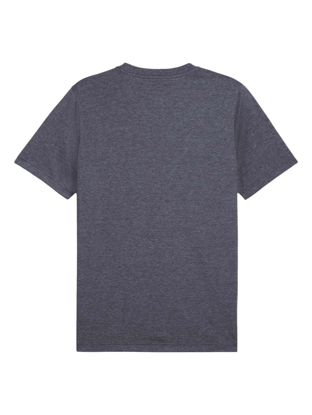 Hombre vistiendo playera PUMA color azul marino con logotipo blanco en el pecho.