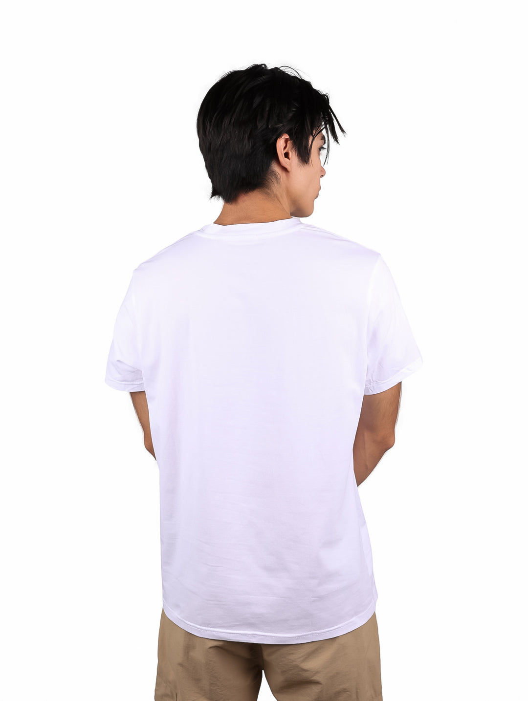 Playera NYD Jeans Blanca con Logo de Lentes para Hombre