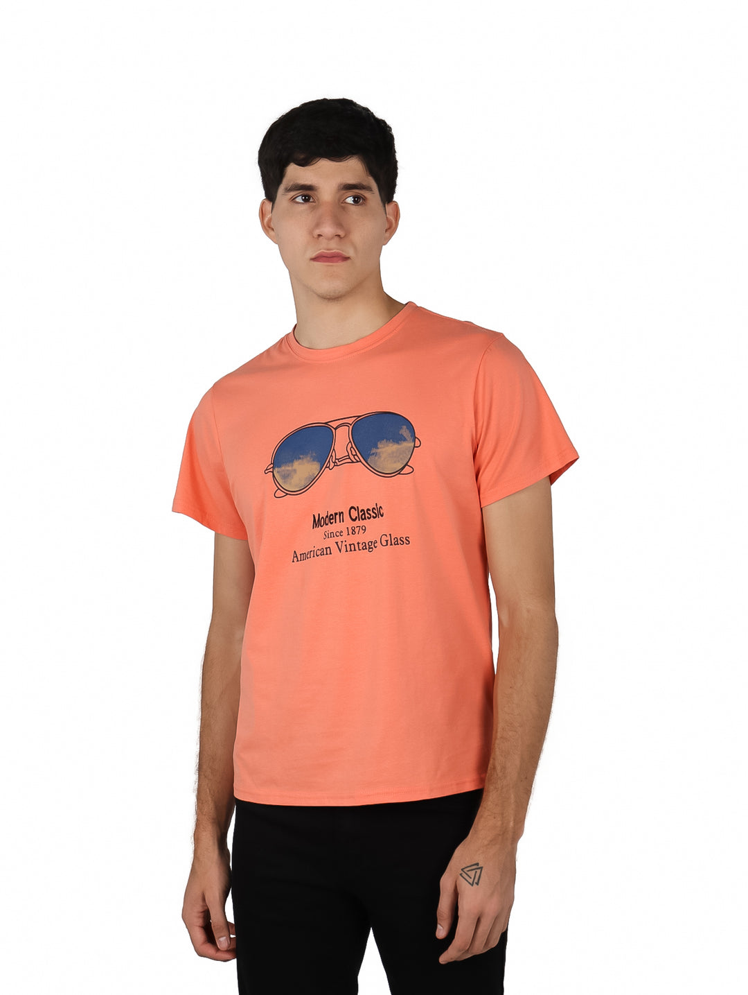Playera NYD Jeans Color Coral para Hombre