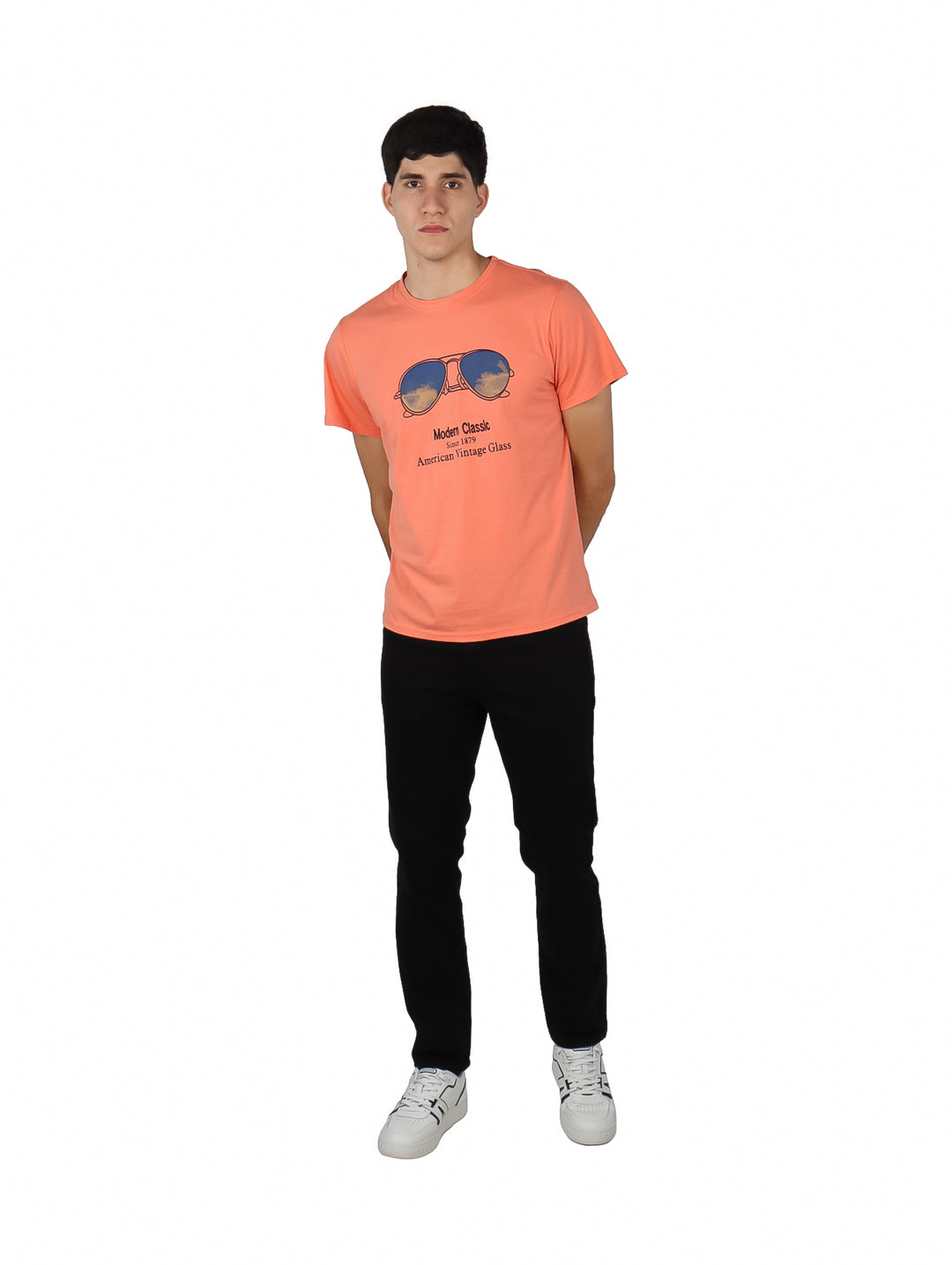 Playera NYD Jeans Color Coral para Hombre