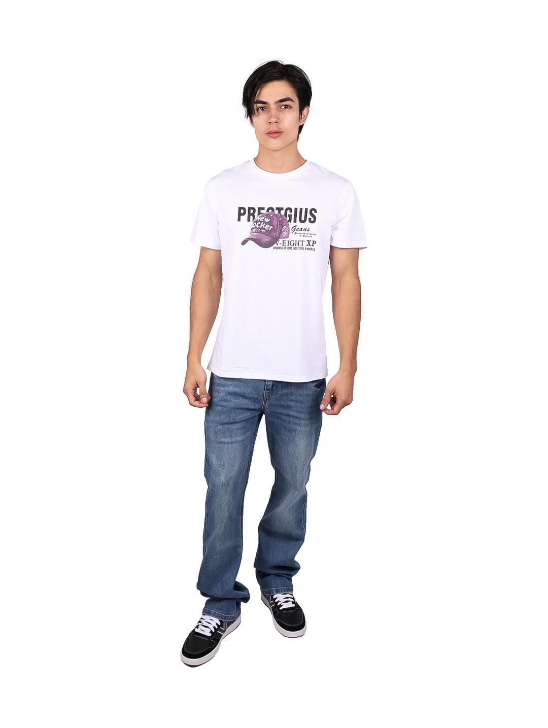 Playera NYD Jeans Blanco para Hombre