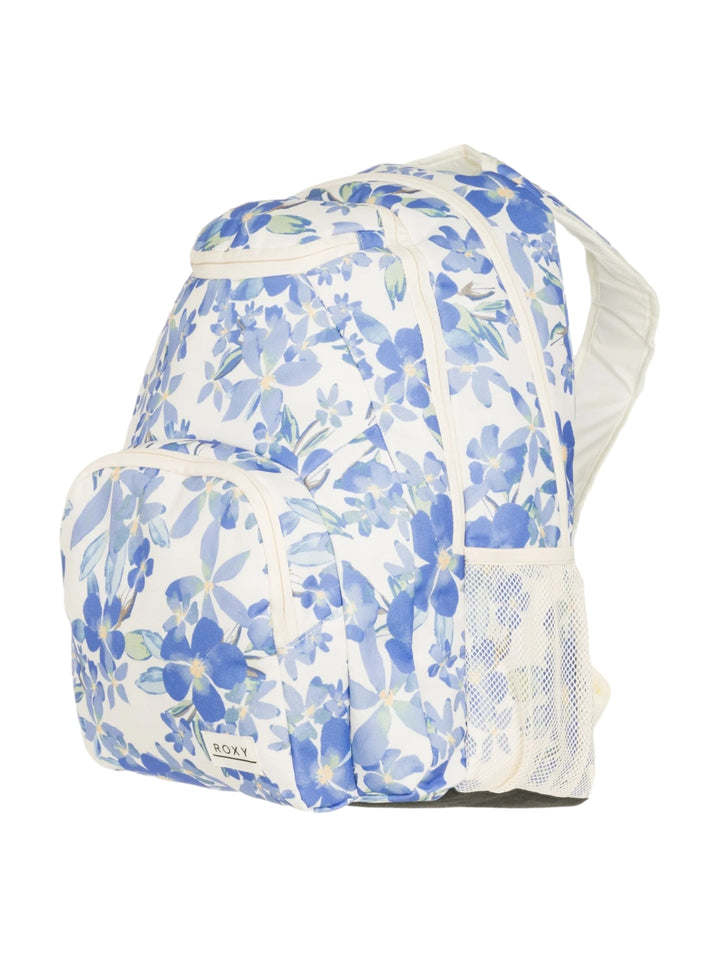 Mochila Roxy Shadow Swell Printed Floral Blanco y Azul