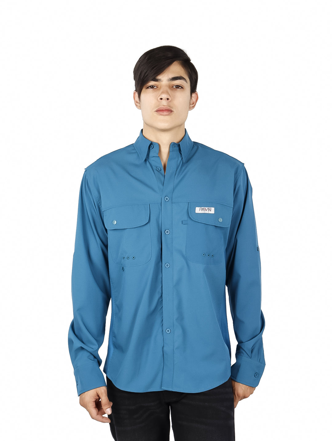 Camisas Pavini Camisa Teal para Hombre