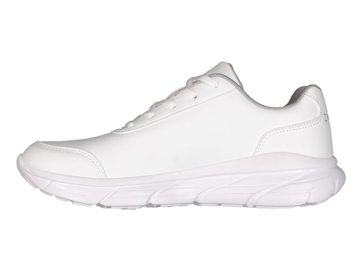 Tenis deportivos Charly color blanco con suela blanca y diseño ligero.