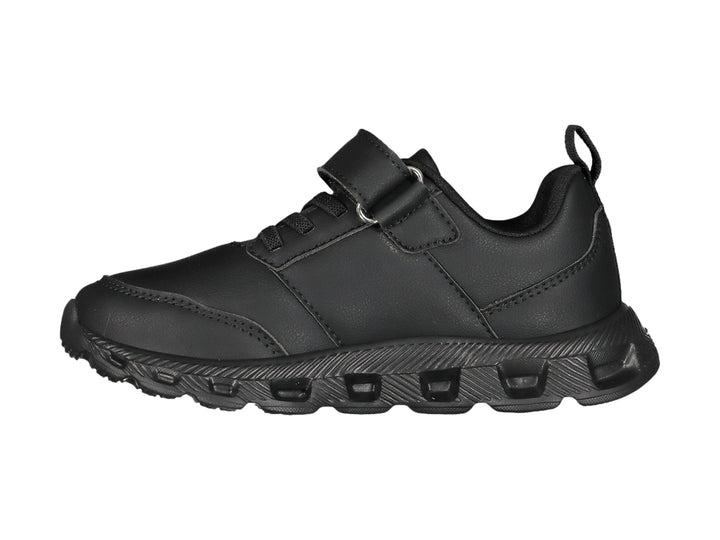 Tenis deportivos Charly color negro con cierre de velcro y agujetas.
