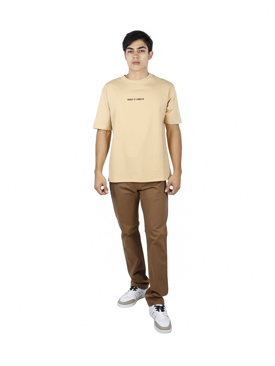 Pantalón de Gabardina OGGI Color Tabaco para Hombre