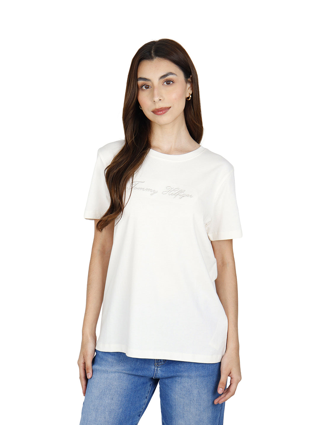 Playera Tommy Hilfiger Blanco para Mujer
