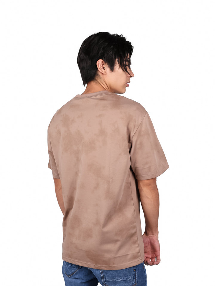 Playera Moda Pritex Oversize Café para Hombre