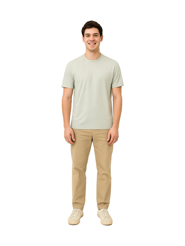 Playera Moda Pritex Oversize Verde Frijol para Hombre