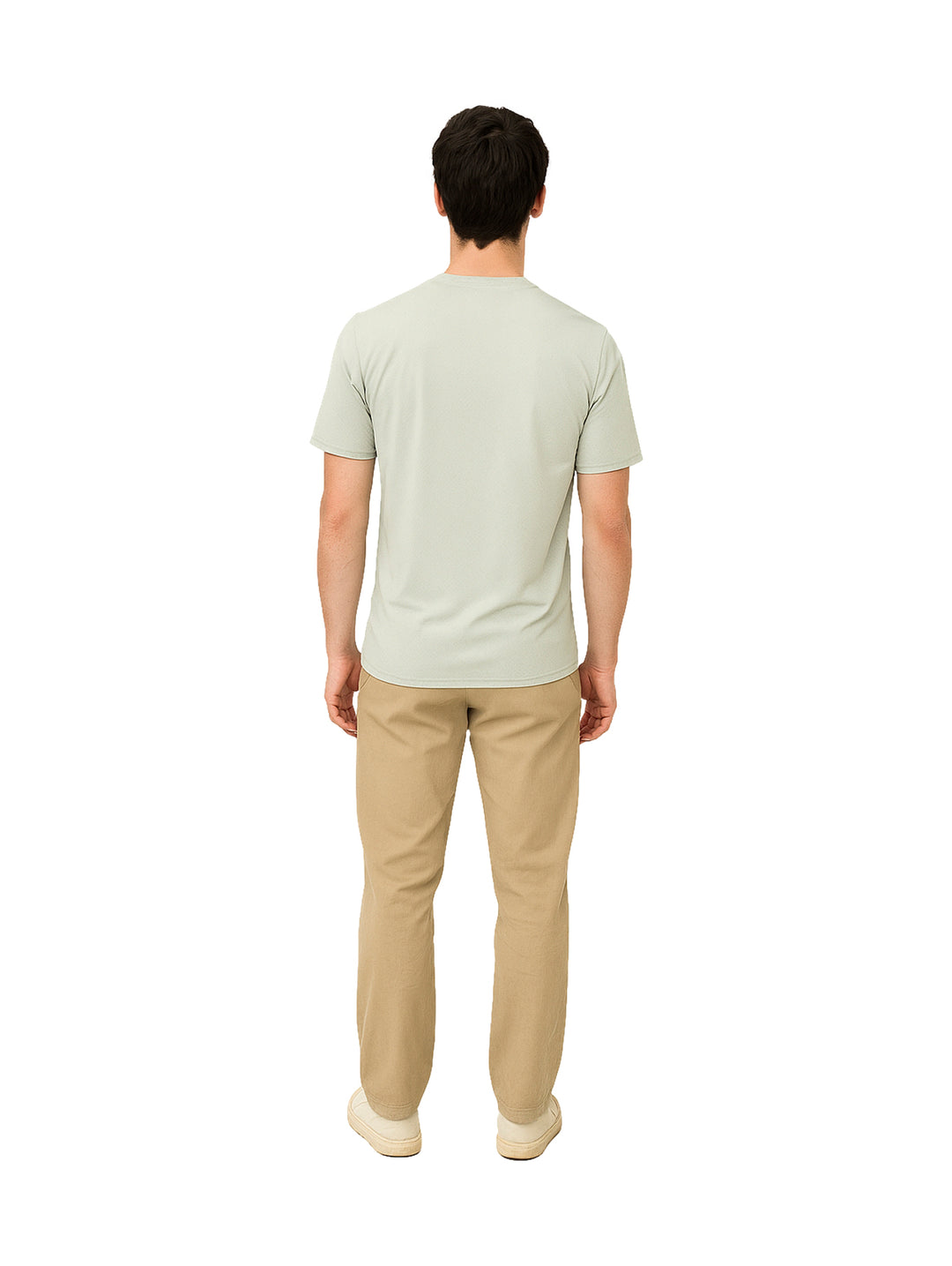 Playera Moda Pritex Oversize Verde Frijol para Hombre