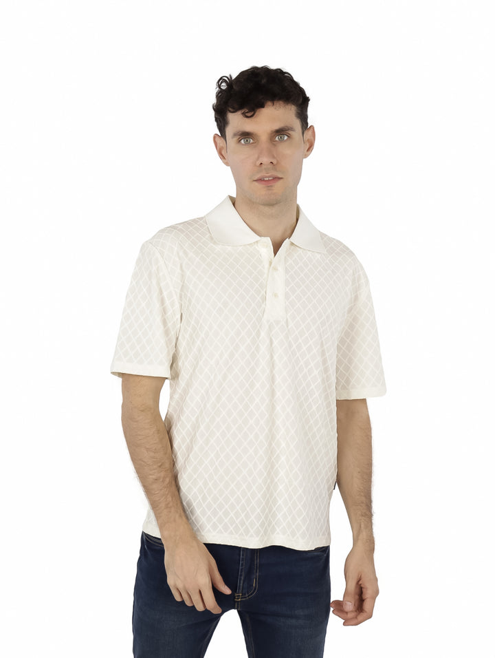 Playera Polo Barabas Color Bone para Hombre