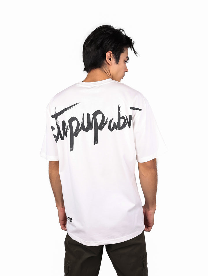 Playera Moda Pritex Oversize Blanco para Hombre
