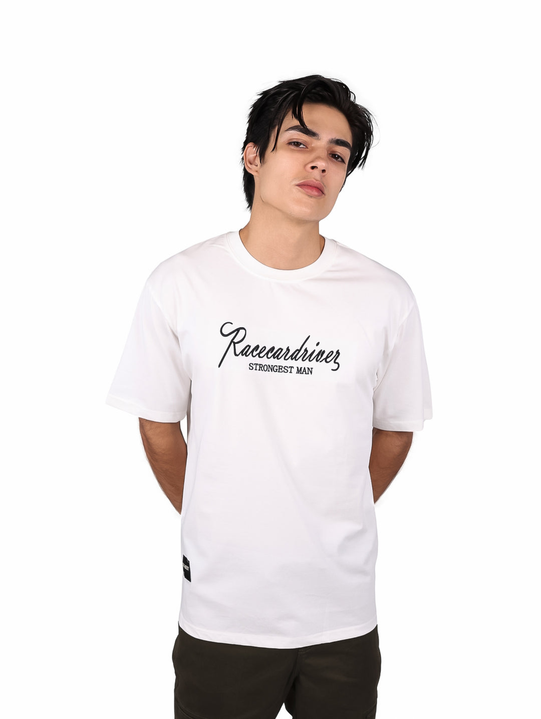 Playera Moda Pritex Oversize Blanco para Hombre