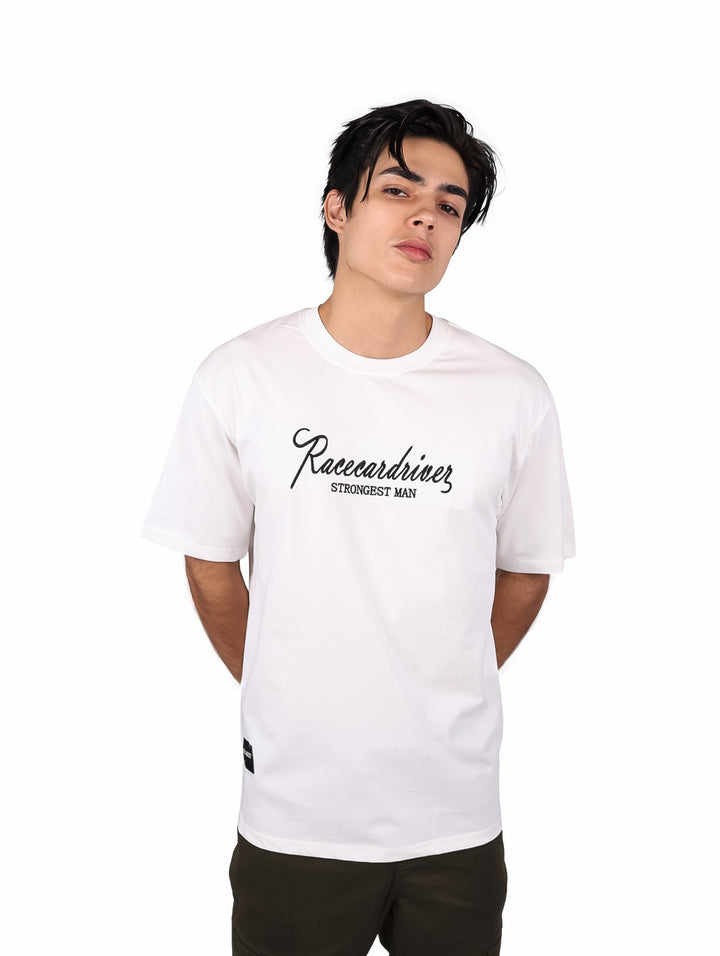 Playera Moda Pritex Oversize Blanco para Hombre