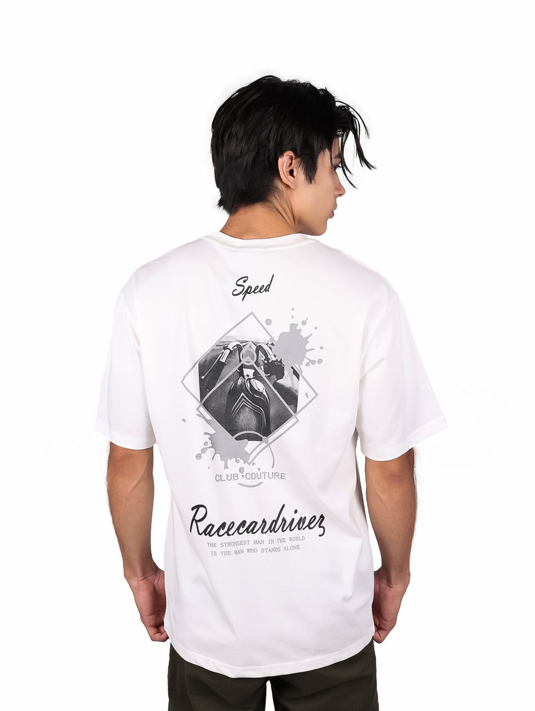 Playera Moda Pritex Oversize Blanco para Hombre
