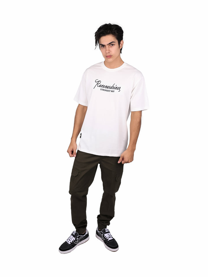 Playera Moda Pritex Oversize Blanco para Hombre