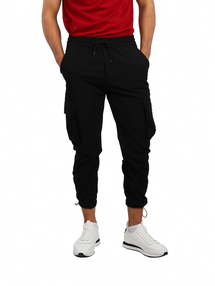 Pantalón Jogger Cargo ATOK Negro para Hombre