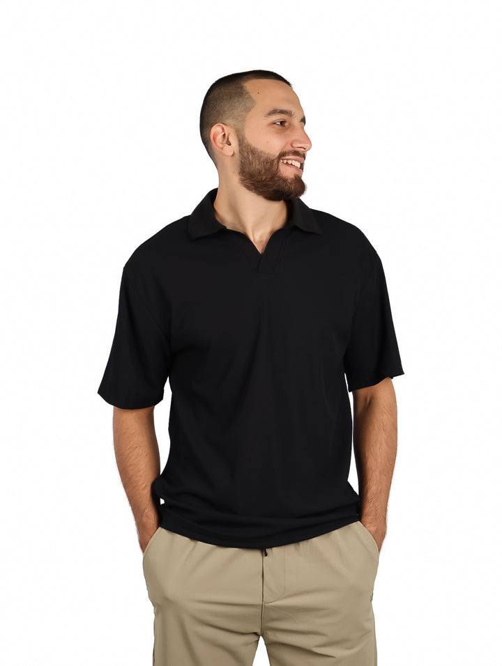Playera Polo ATOK Negro para Hombre