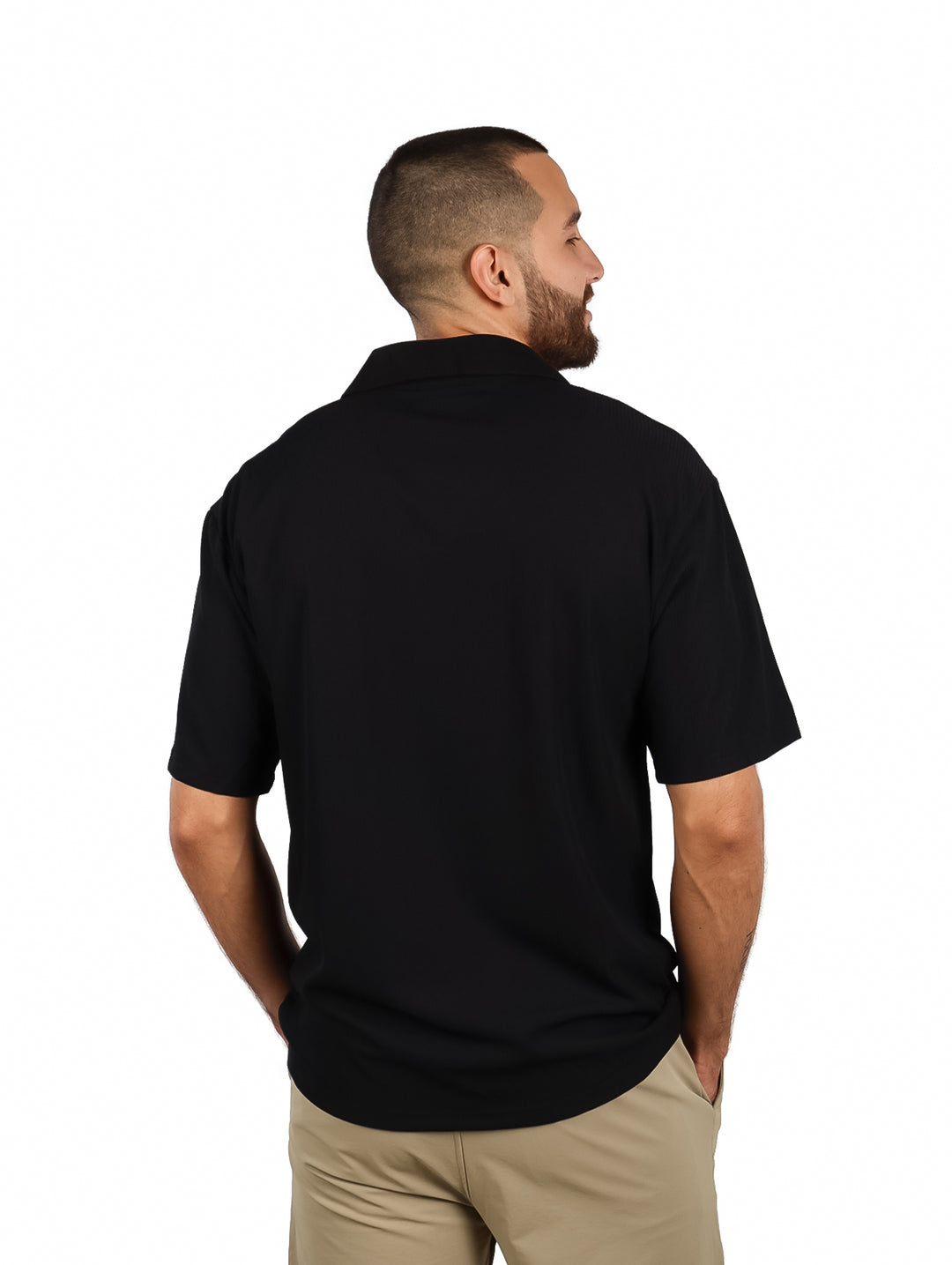 Playera Polo ATOK Negro para Hombre