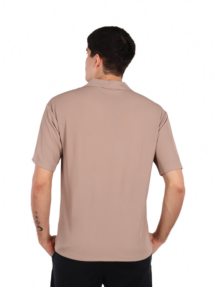 Playera Polo ATOK Gris para Hombre