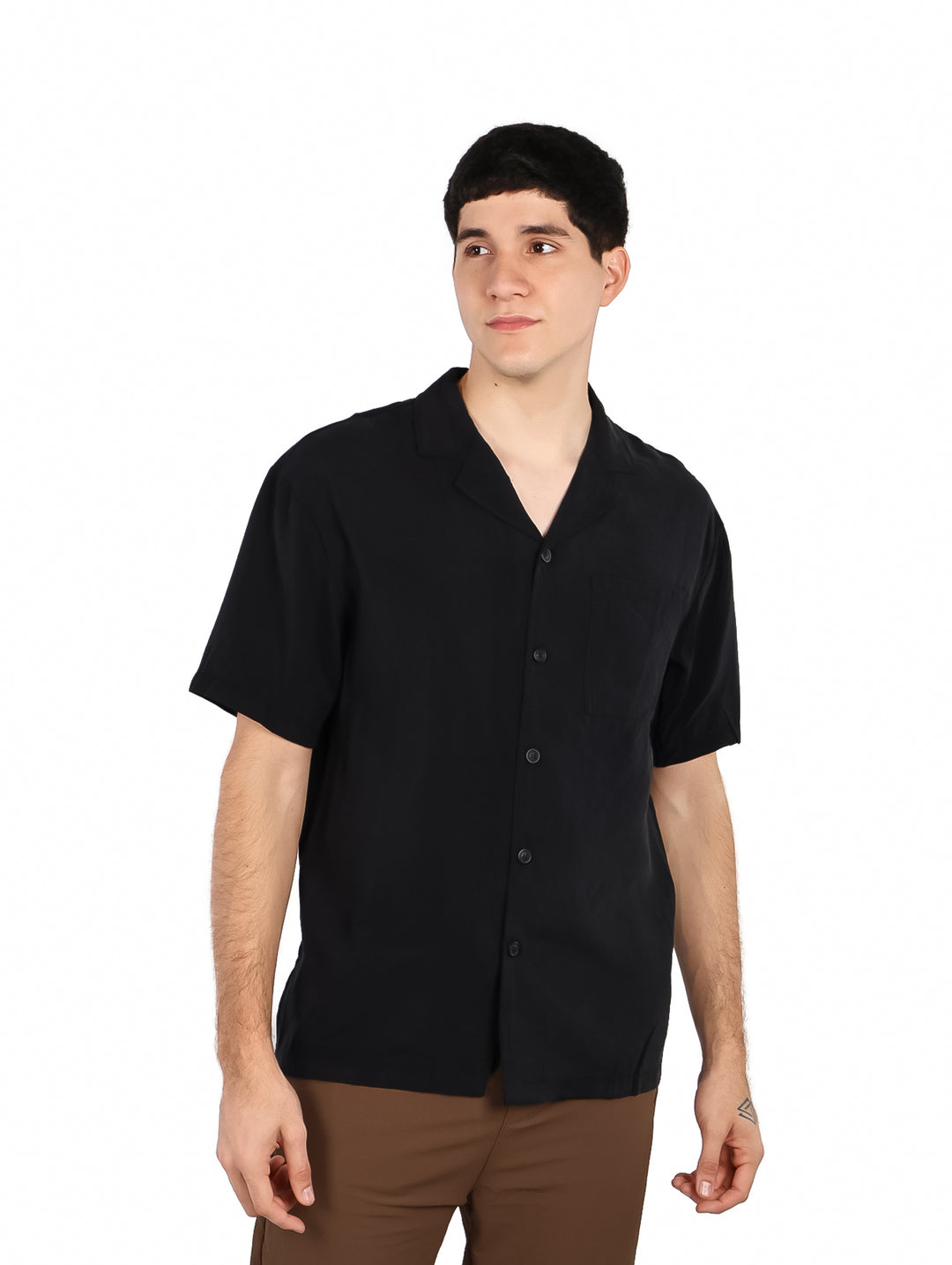 Camisa Básica ATOK Negro para Hombre