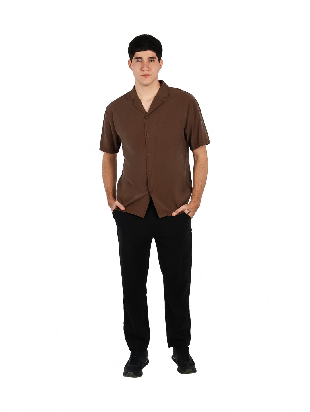 Camisa ATOK Color Coffee para Hombre