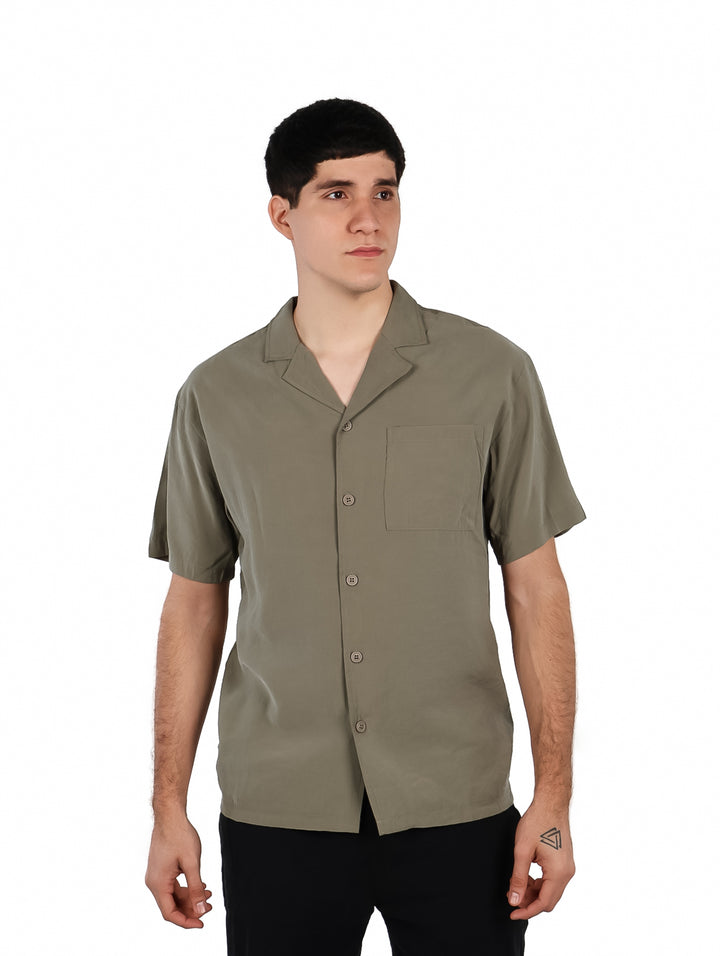 Camisa ATOK Color Verde Militar para Hombre