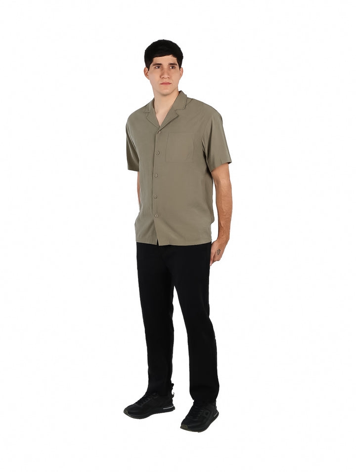 Camisa ATOK Color Verde Militar para Hombre