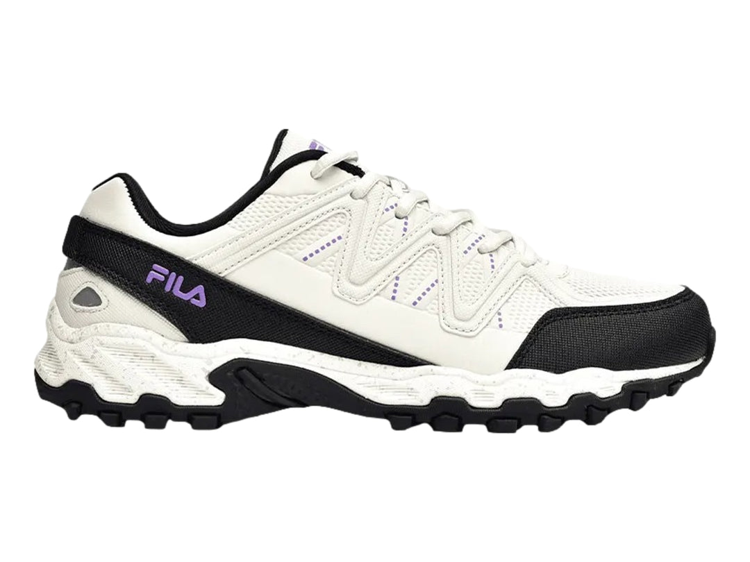Tenis Fila Firetrail Evo Blanco y Gris para Niño