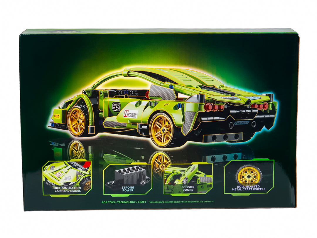 Carro de Bloques Lamborghini Kelder Toys Verde para Nino