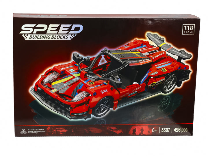 Carro de Bloques Ferrari Rojo Kelder Toys para Nino