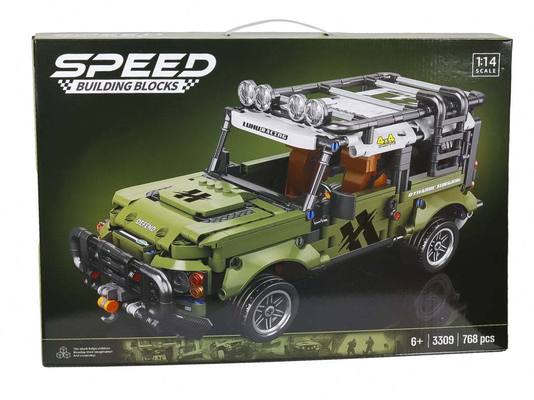Carro de Bloques Land Rover Kelder Toys Verde Militar para Nino