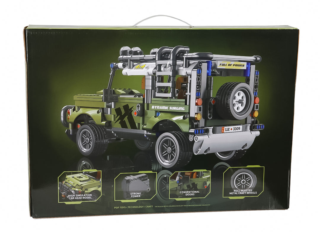 Carro de Bloques Land Rover Kelder Toys Verde Militar para Nino
