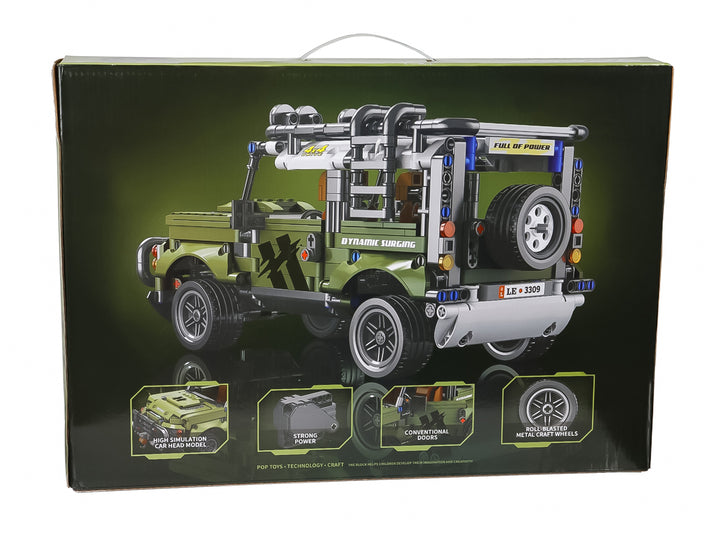 Carro de Bloques Land Rover Kelder Toys Verde Militar para Nino
