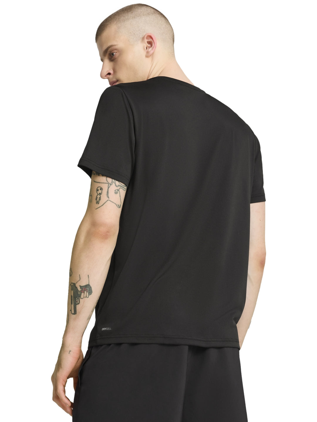 Playera PUMA Essential Solid Cat Negro para Hombre