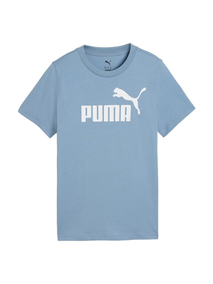 Camiseta PUMA color azul claro con logotipo blanco en el pecho.