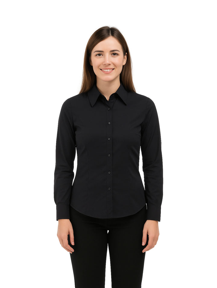 Blusa Camisera Vanidad Negro para Mujer