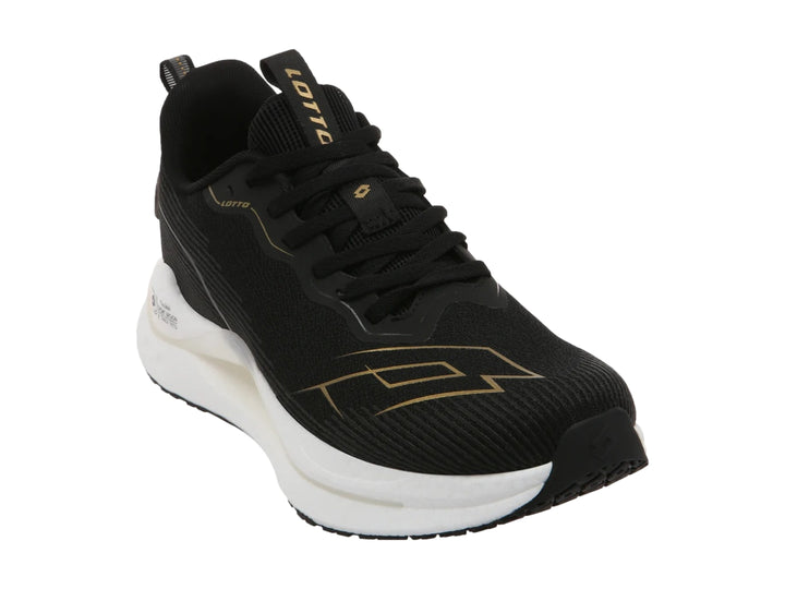 Tenis Lotto Italian Negro con Dorado para Hombre